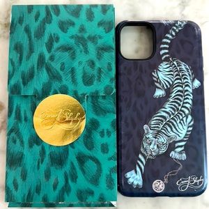 iPhone 11 Pro Max Emma Shipley phone case 🐅Tigris Navy, tattoo inspired tiger
